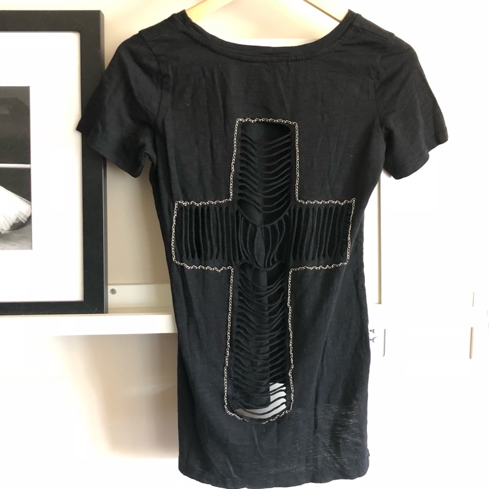 Sold-Cross Cotton Tee